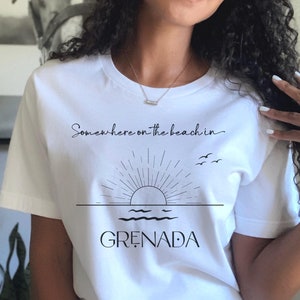 Grenada Unisex T-Shirt, Grenada Souvenir Gift, Beach Cruise Vacay Tee, Grenadian Heritage, Caribbean Island TShirt, Grenada Travel Shirt