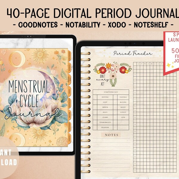 Menstrual Journal Etsy