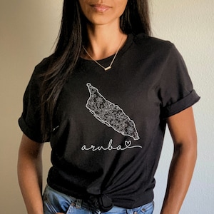 Aruba Shirt, Travel Souvenir TShirt, Aruban Family Vacation Shirts, Caribbean Pride T-Shirt,Heritage Gift for West Indian, Girls Cruise Trip