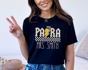 Personalized Paraprofessional Shirt, Para Tee, SPED Teacher Aide Gift, Custom Para Sweatshirt, Cute Para Team Outfit, Paraeducator Apparel