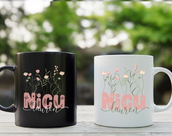 Custom NICU Nurse Mug, Personalized NICU Nurse Appreciation Gift, Neonatal ICU Coffee Mug, Mother Baby Nurse, Cute Mug for Nursing Student