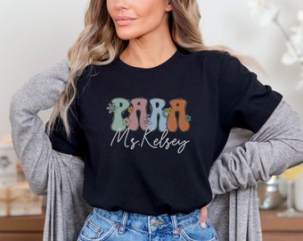Custom Paraprofessional Shirt, Personalized Para TShirt, Teacher Aide Gift, Para Sweatshirt, Para Professional Team, Paraeducator Apparel