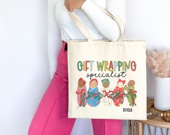 Doula Tote Bag, Christmas Birth Coach Tote Bag, Doula Thank You Gift, Midwife Canvas Tote Bag, Birth Worker Tote, Appreciation Tote for Work