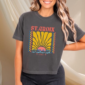 St. Croix Boxy Shirt| Family Shirts, Caribbean Cruise T-Shirt, Girls Trip, U.S. Virgin Islands Travel Souvenir Gift, Comfort Colors® Tee