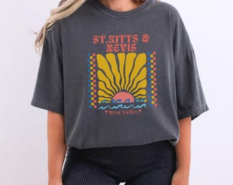 St. Kitts & Nevis Shirt, Saint Kitts Tee, Caribbean Cruise Travel Souvenir, St.Kitts Nevis TShirt, Family Vacation T-Shirt, Girls Trip Gift