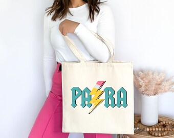 Paraprofessional Canvas Tote Bag, Retro Para Tote Bag, In My Para Professional Era, Boho Book Tote, Teacher Aide Tote for Work, Bookish Gift