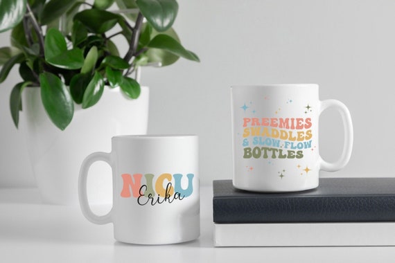 Custom NICU Nurse Mug, Personalized NICU Nurse Appreciation Gift, Neonatal ICU Coffee Mug, Mother Baby Nurse, Retro Mug for Nursing Student