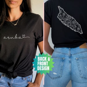 Aruba Shirt, Travel Souvenir TShirt, Aruban Family Vacation Shirts, Caribbean Pride T-Shirt,Heritage Gift for West Indian, Girls Cruise Trip