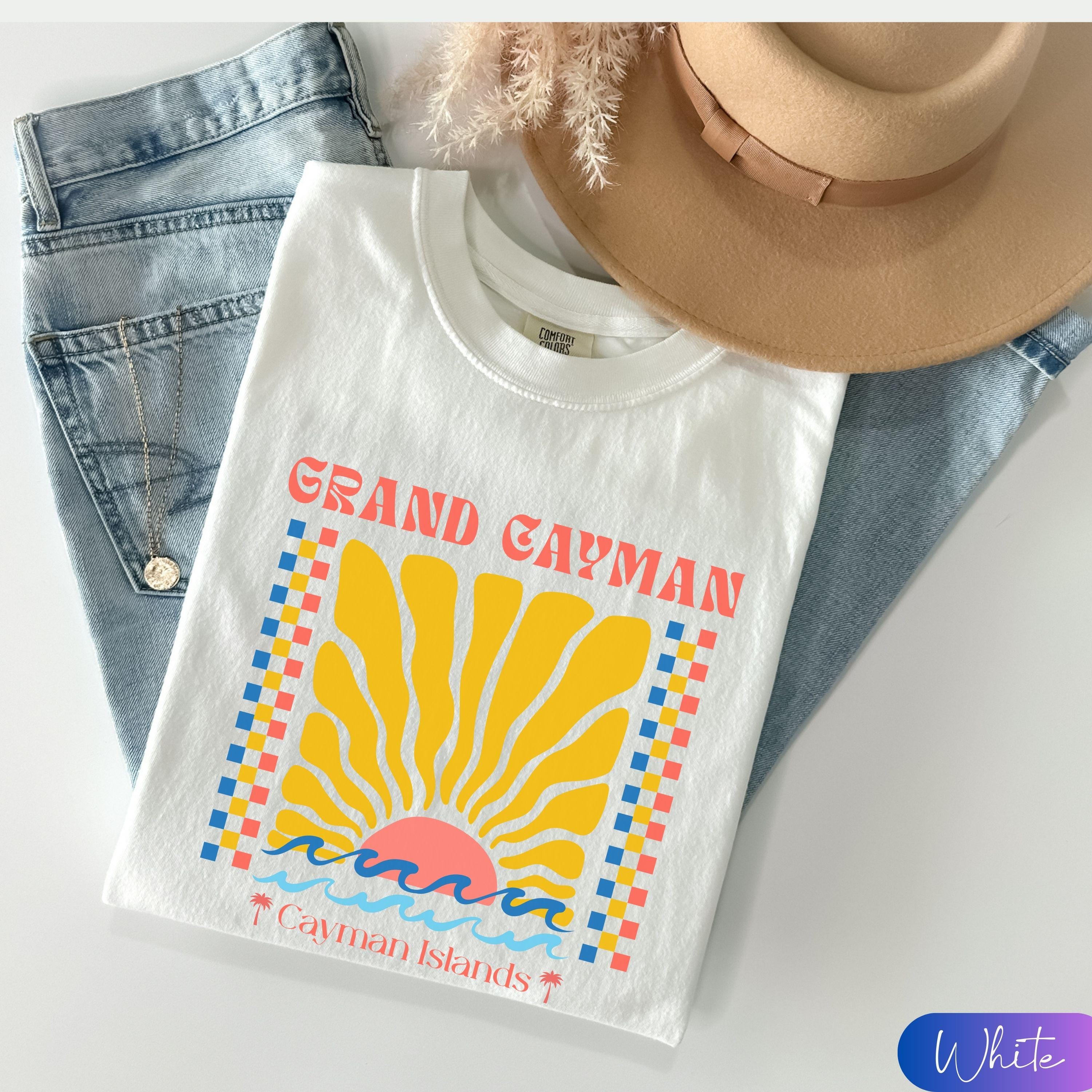 DEVILs HANGOUT Gran Cayman B W I yellow XL t shirt