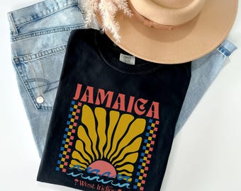 Jamaica Shirt, Jamaica Souvenir, Jamaican Heritage TShirt, Jamaica Caribbean Island T-Shirt, West Indian Mom Gift, Family Cruise Trip Tee