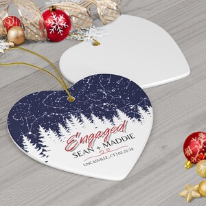 Personalized Star Map Ornament, The Night We Met Ornament, Couple Anniversary