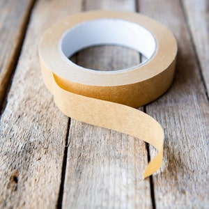 2 Pack Brown Eco-Friendly Packaging Tape, Brown Kraft Paper, 50m Long, Self Adhesive Recyclable Box Sealing Tape