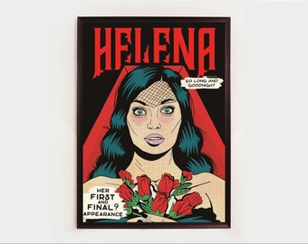 Helena Comic Book Poster My Chemical Romance Inspired