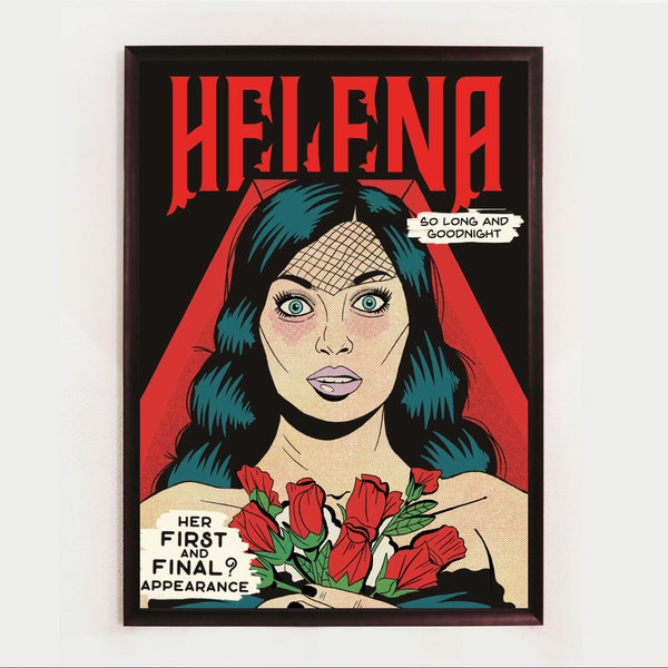 Helena Comic Book Poster My Chemical Romance Inspired