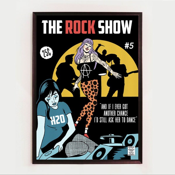 Rock Show | Comic Book Poster Blink 182 Inspired