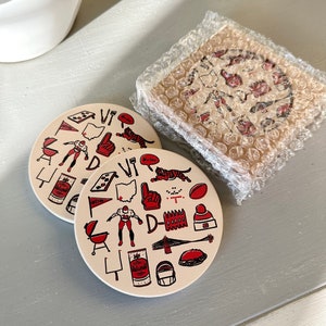 Cincinnati Bengals Ceramic Coasters (Set of 4)