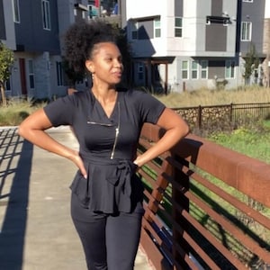 Graced 2 Fit Scrubs (G2F) Zipped up, nurse, top, medical uniforms, healthcare