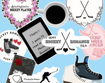 Arkusz naklejek Booktok Inspired Hockey Romance (matowy winyl)