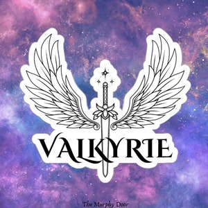 Pegatina de Valkyrie, vinilo mate para portátil de ACOTAR, merchandising de Una Corte de Rosas y Espinas, Sarah J Maas, FEYRE, regalo para amantes de los libros