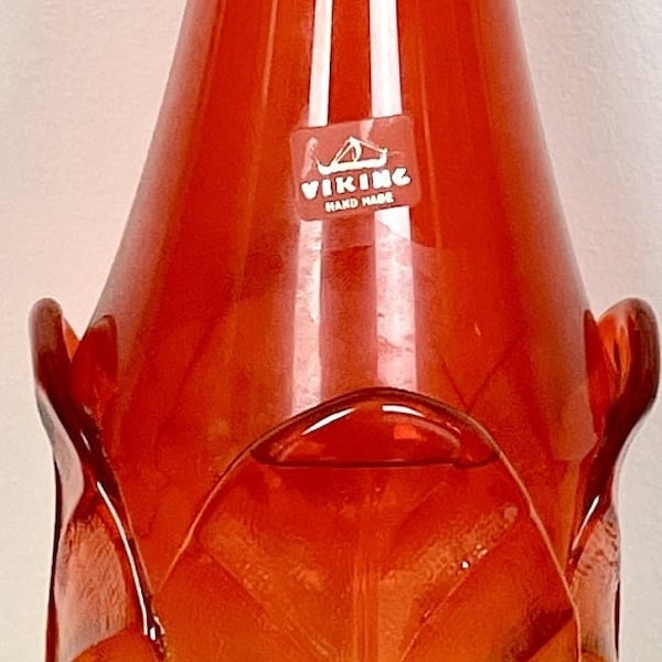 Glass Viking Vase Swung Vintage Etsy