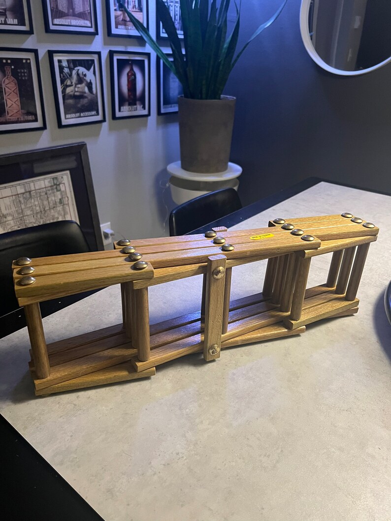 Win Design Spar Rack Vintage Wood Accordion Win Rack Storage Display, Folding Wine Rack - Etsy