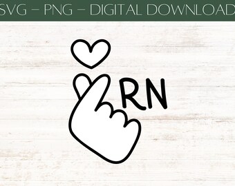 Cute Nursing Heart SVG PNG cricut file for clip art, crafts, gifts