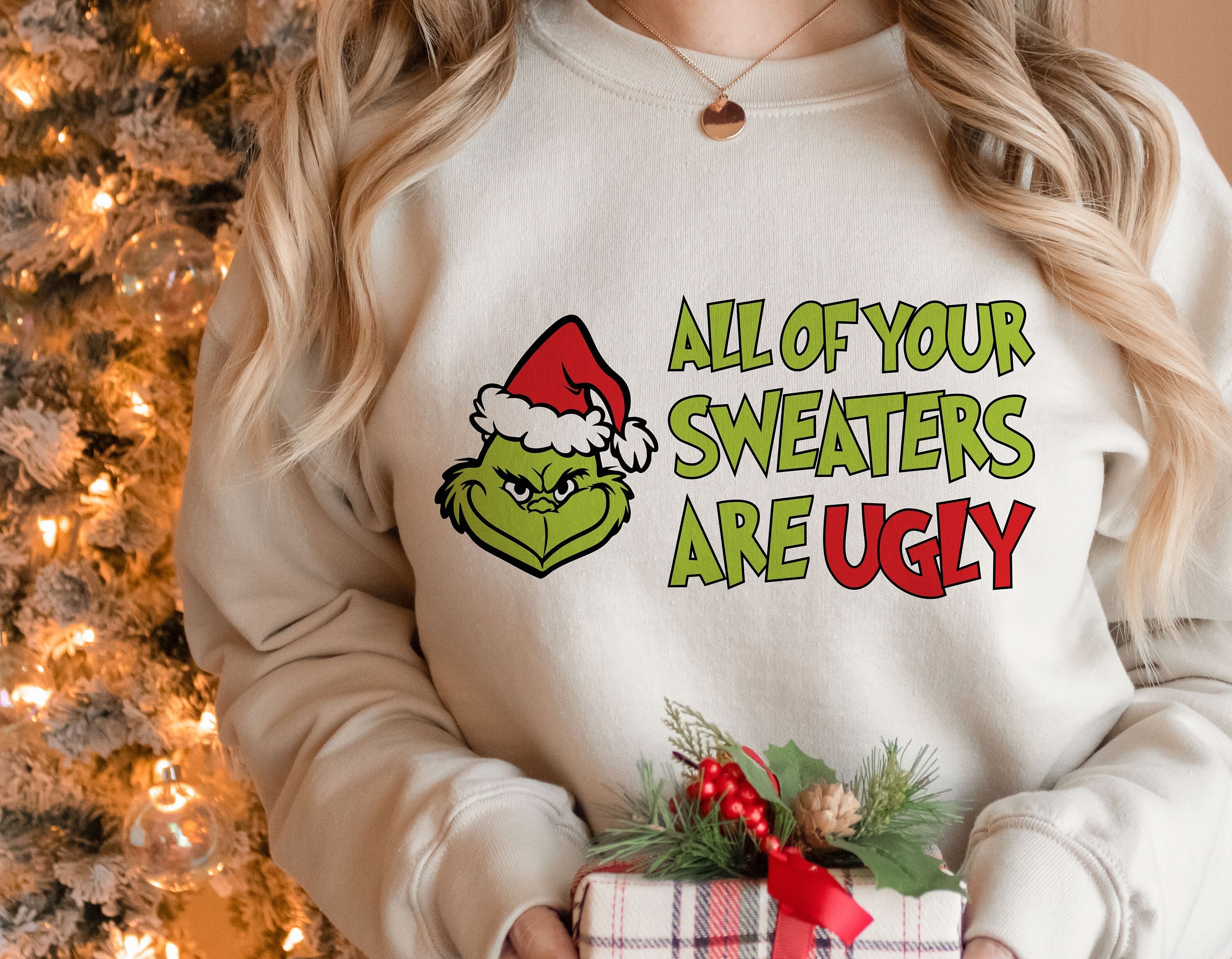 MLB Logo Atlanta Braves Funny Grinch Ugly Christmas Sweater For Men And  Women - Banantees