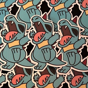 Totodile Vinyl Sticker Gen 2 Johto Starter