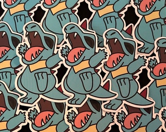 Totodile Vinyl Sticker Gen 2 Johto Starter