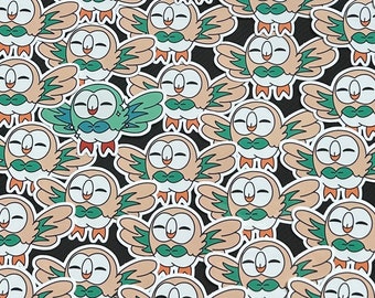 Rowlet Mystery Shiny Hunt Vinyl Sticker Gen 7 Alola Starter