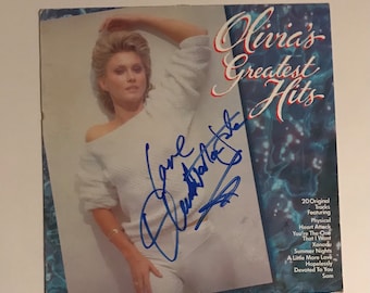 Olivia Newton John Signed LP Cover