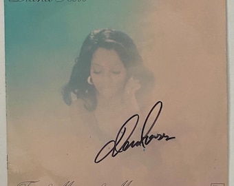 Diana Ross Autograph On Original Motown LP Cover