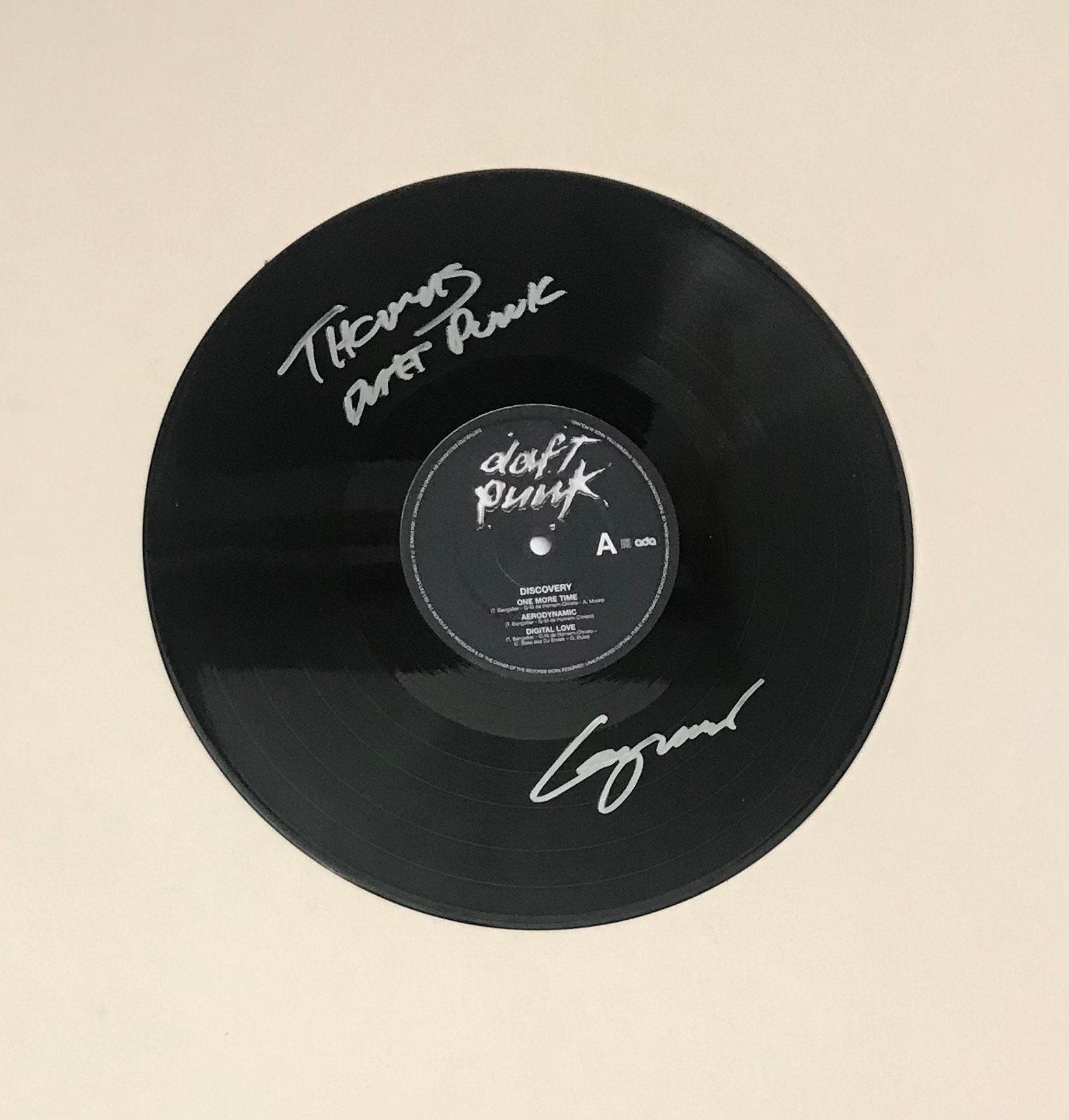 Daft Punk Autographed LP Vinyl Display Record Etsy