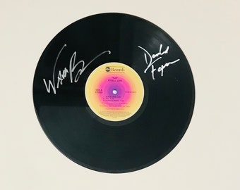 Steely Dan Aja Autographed LP Vinyl Display Record