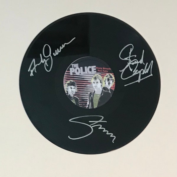 The Police Autographed LP Vinyl Display Record