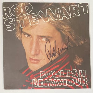 Rod Stewart Autograph On LP Cover Inc COA