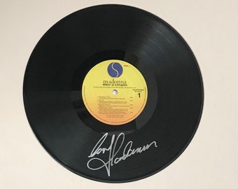 Madonna Autographed LP Vinyl Display Record