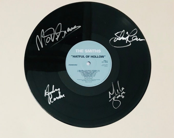 The Smiths Autographed LP Vinyl Display Record