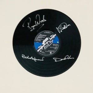 Pink Floyd Wish You Were Here Disco de exhibición de vinilo LP autografiado