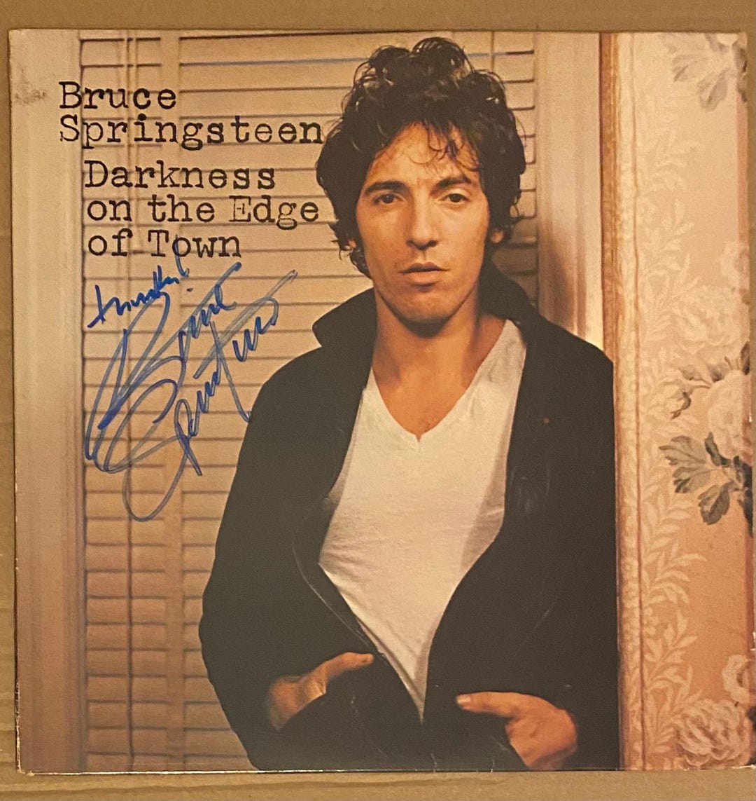 Bruce Springsteen Autograph on Original Darkness on the Edge of Town LP ...