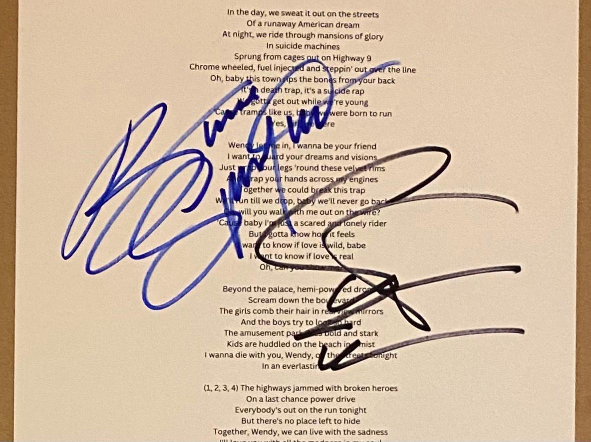 Bruce springsteen signed - Etsy 日本