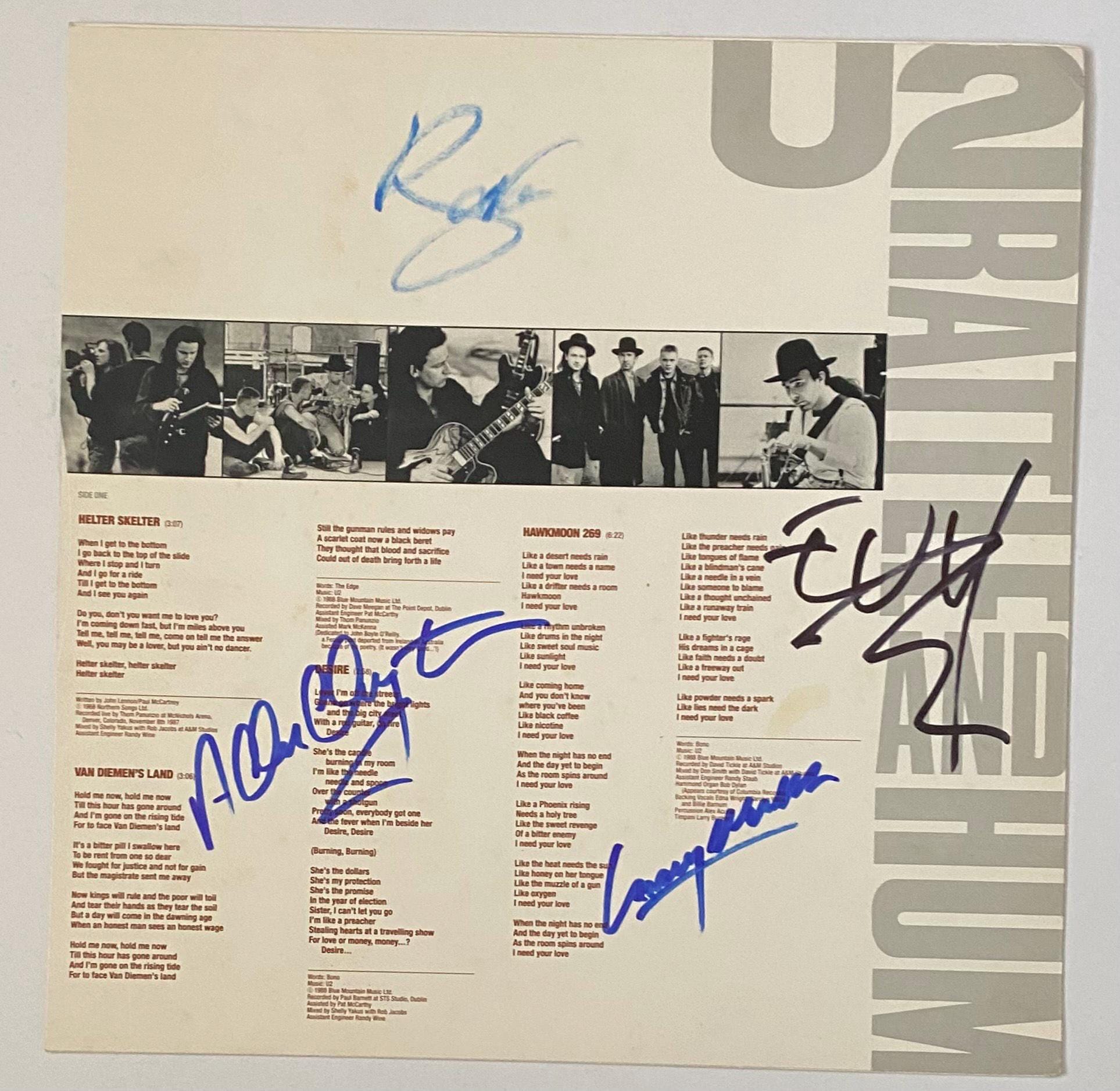 U2 Signed Album - Etsy