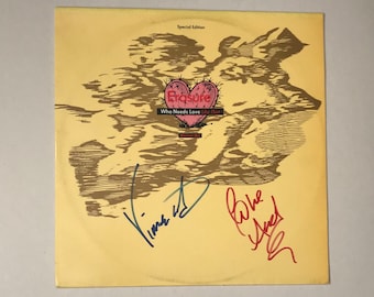 Erasure Autograph On 12 Inch Record Cover Inc COA