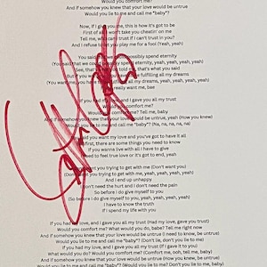 Jennifer Lopez  Autograph On A4 Sheet Inc COA