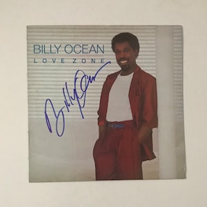 Billy Ocean Autograph On LP Cover Inc COA