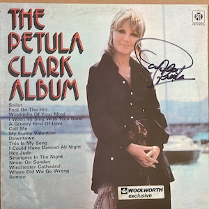 Petula Clark Autogramm auf Original LP LP Hülle inkl COA
