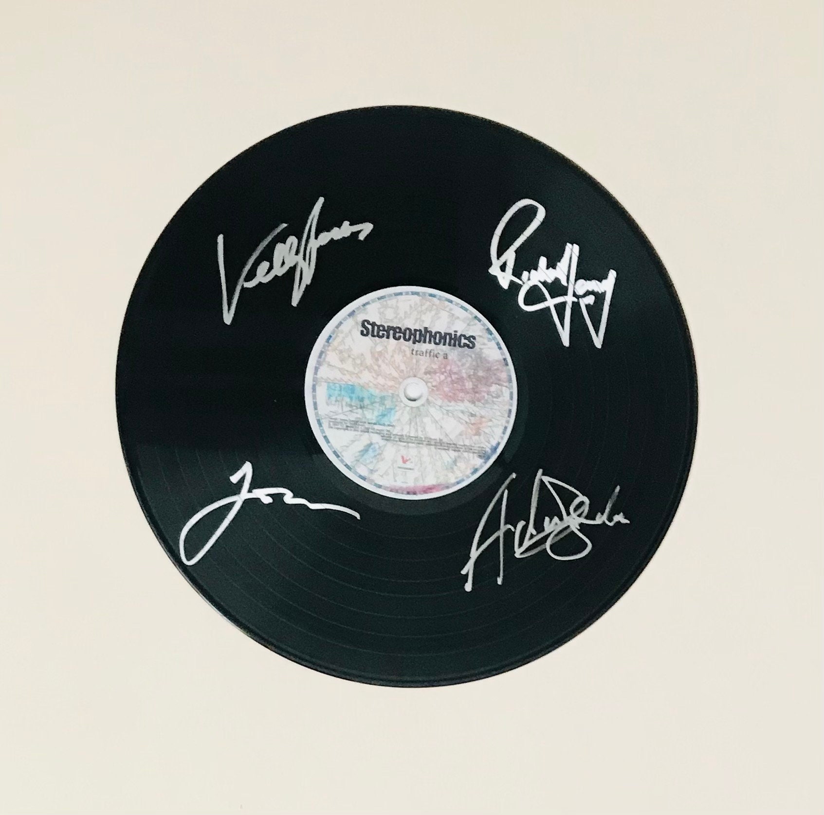 Stereophonics Autographed LP Vinyl Display Record