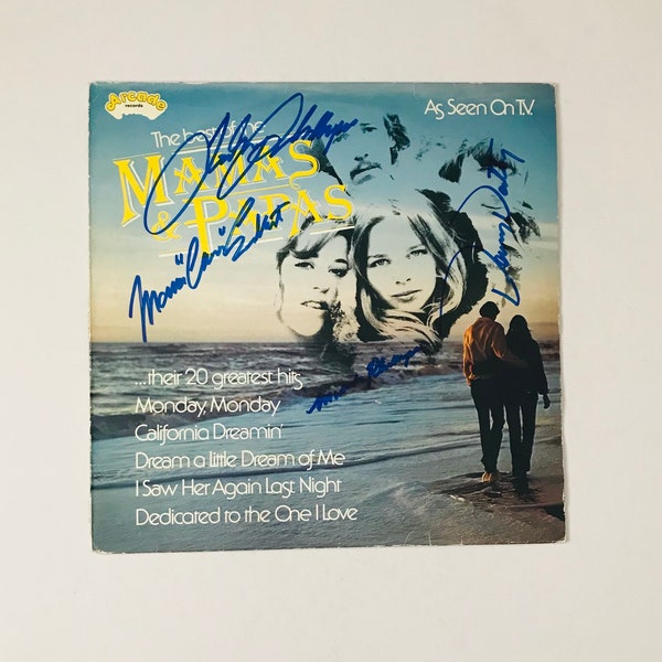 The Mamas And The Papas Signed LP Cover