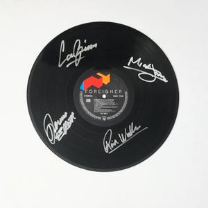 Foreigner Agent Provocateur Autographed LP Vinyl Display Record
