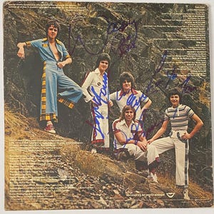 Bay City Rollers Autograph On LP Cover Inc COA